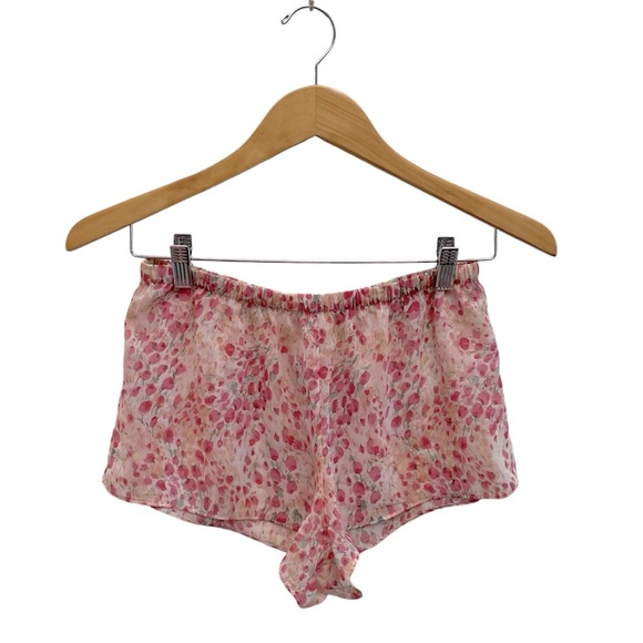 Flora Nikrooz Floral Printed Chiffon Wrap Robe & Shorts Intimates Set - Picture 9 of 12